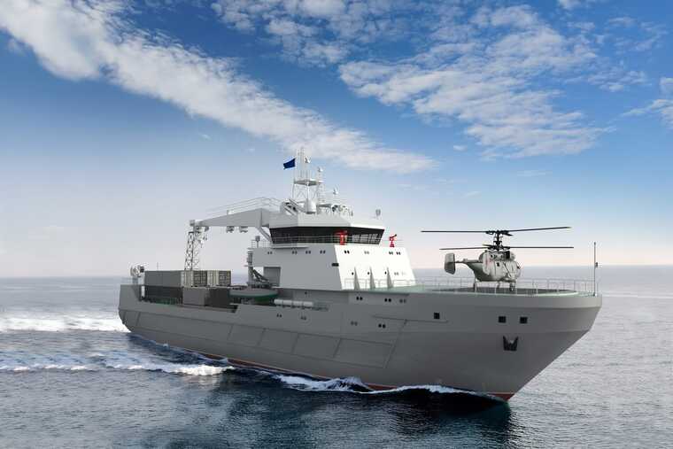 Російський корабель проєкту 20360М «Володимир Пялов» вивели з елінгу