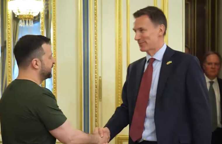 Зеленський зустрівся з канцлером казначейства Британії