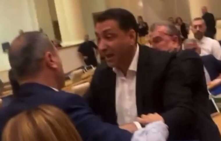 В парламенте Грузии снова произошла драка