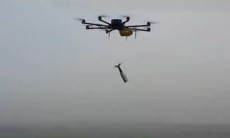 A Ukrainian Armed Forces drone blew up an entire platoon of invaders