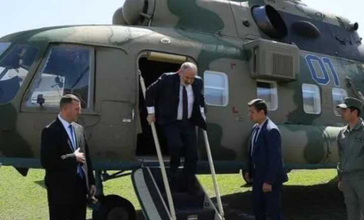 В Армении вертолет с Пашиняном на борту совершил экстренную посадку