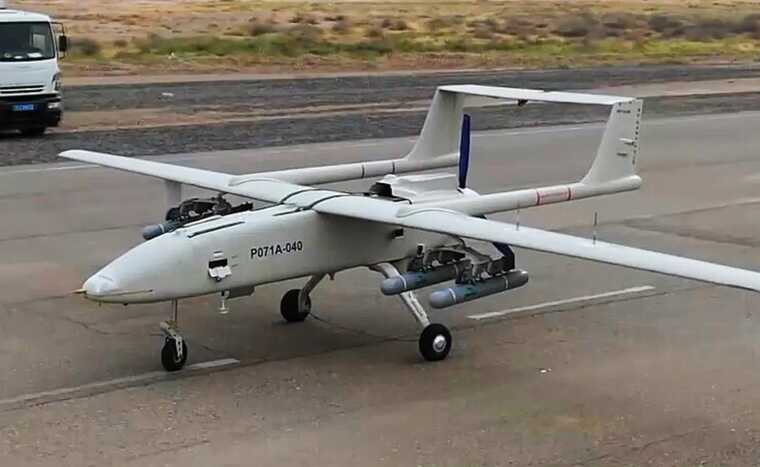 В Курской области упал беспилотник Mohajer-6 с управляемыми бомбами
