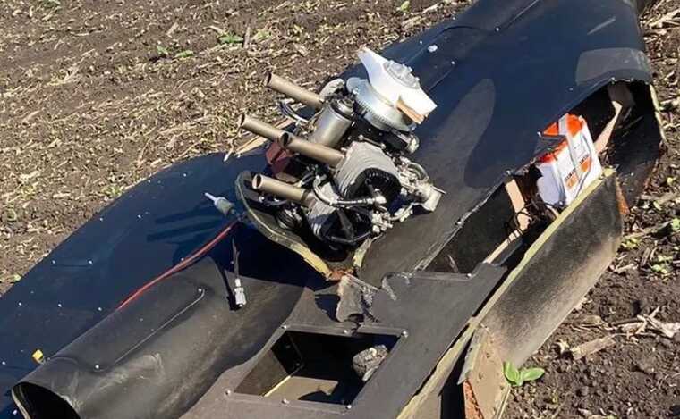 У Мережі показали російський дрон, який приземлили сили ППО