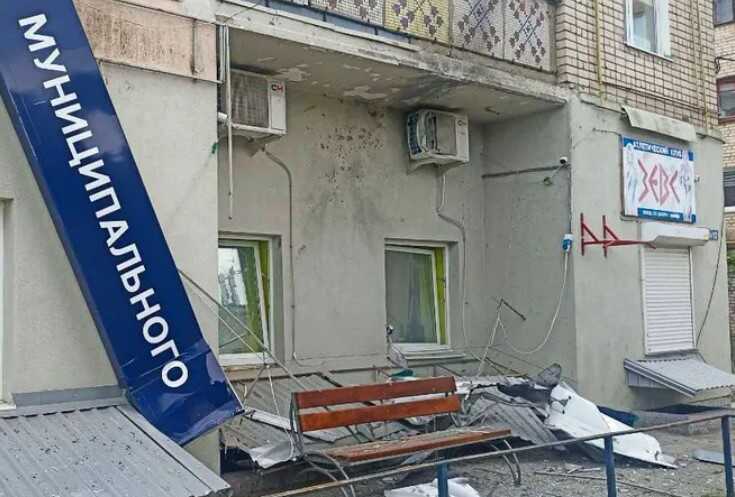 In occupied Kakhovka, a drone attacked the city administration
