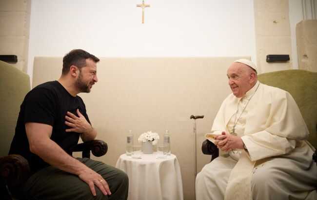 Zelenskyy met with Pope Francis