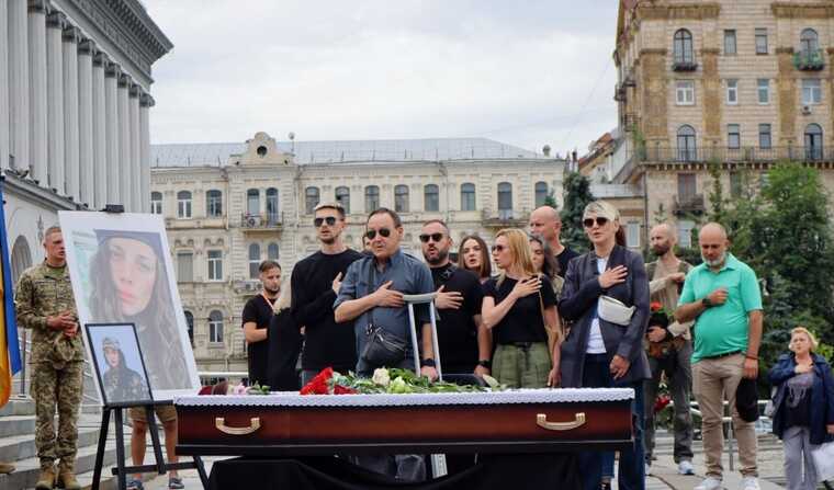 У Києві попрощались із військовослужбовицею з Криму Шурою "Ялтою" Рязанцевою