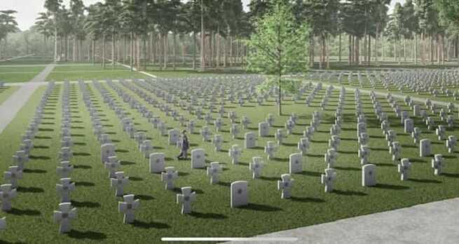 Як виглядатимуть могили на національному військовому цвинтарі, що будується під Києвом