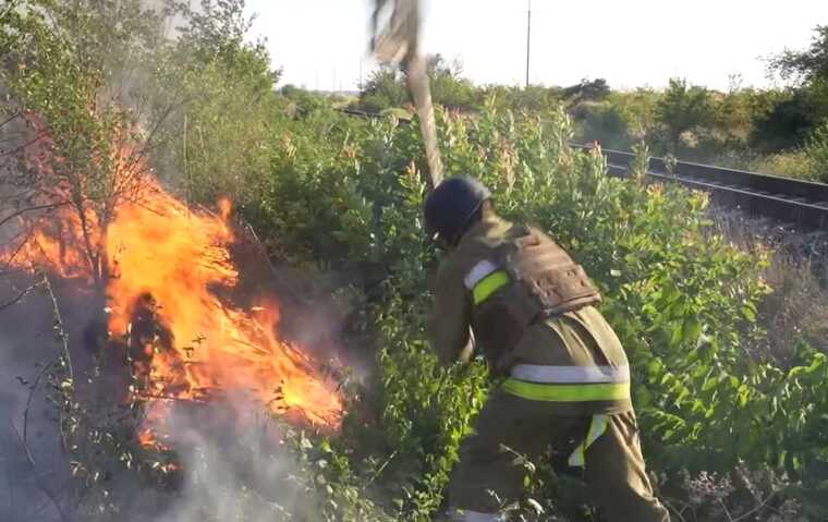 Пожежа в Миколаєві сталася на території Кульбакиного, де розташований військовий аеродром