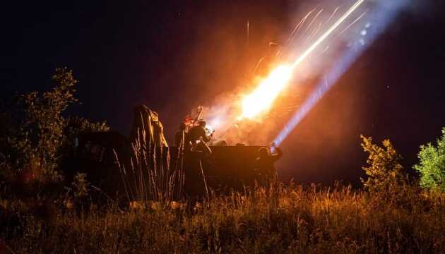 At night, air defence forces shot down a Russian X-59 missile and seven Shaheds