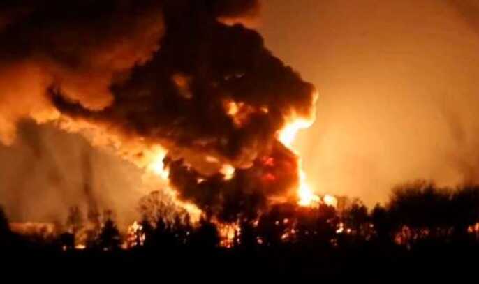 General Staff of the Armed Forces of Ukraine confirmed a night attack on the Polyova oil depot in Kursk region of the Russian Federation