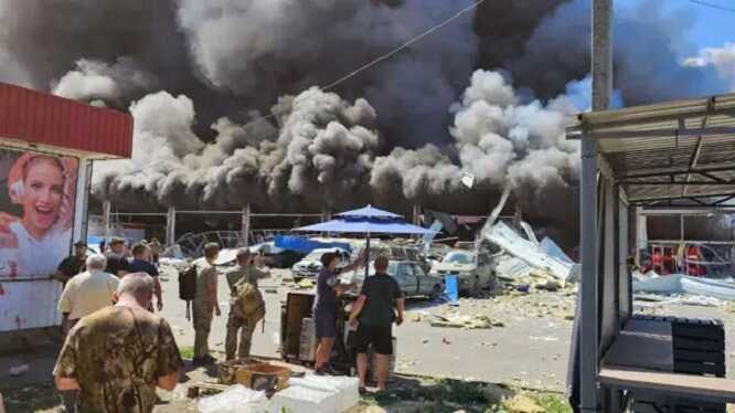 У супермаркеті Костянтинівки під час прильоту перебувало близько 50 осіб, – ОВА