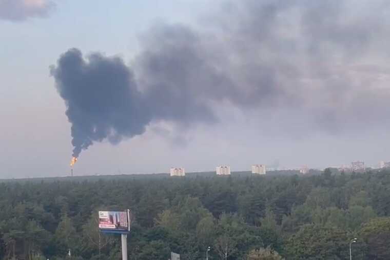 Пожежа на московському НПЗ: на відео знято звичайне факельне горіння