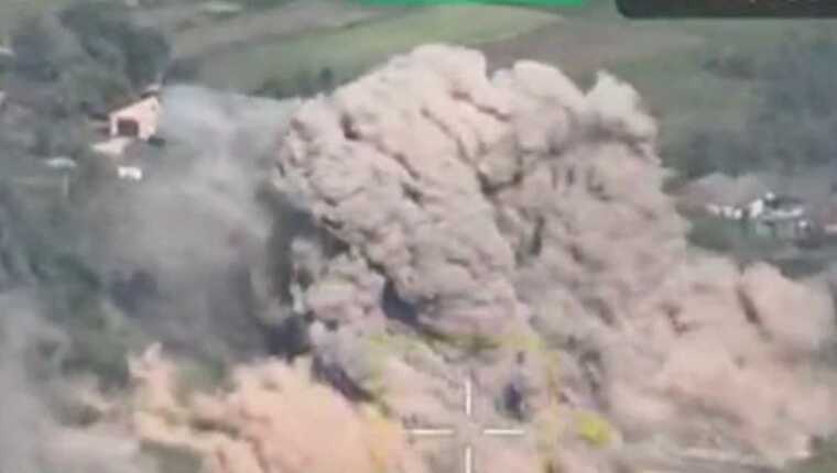 ЗСУ продемонстрували удар по скупченню російських військ на Курщині