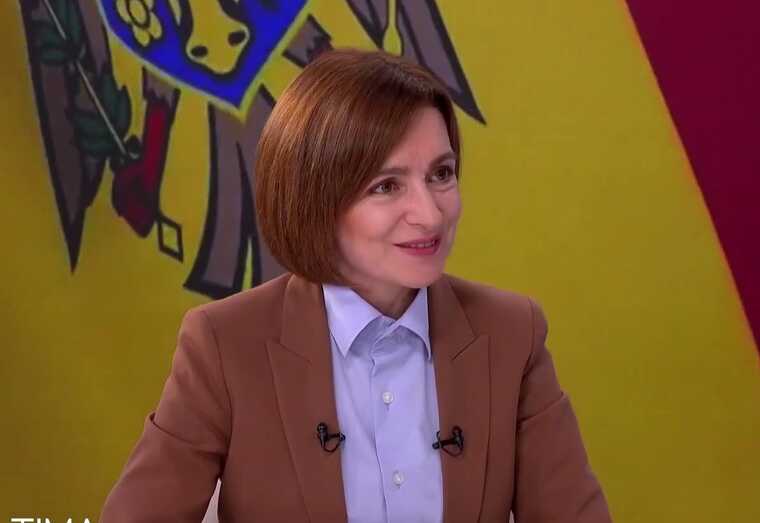 У Молдові виступ у прямому ефірі президентки Санду перервав землетрус