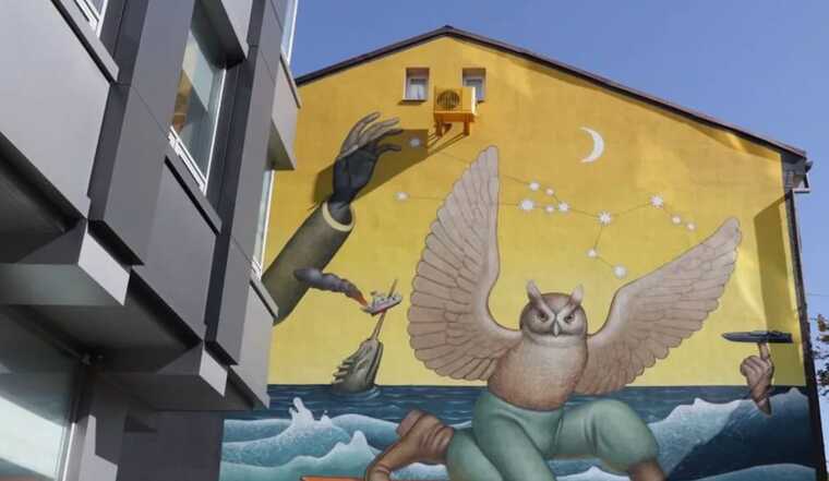 У столиці з’явився мурал, присвячений ГУР та Силам оборони України