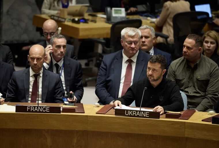 Зеленский выступил на заседании Совета Безопасности ООН по ситуации в Украине
