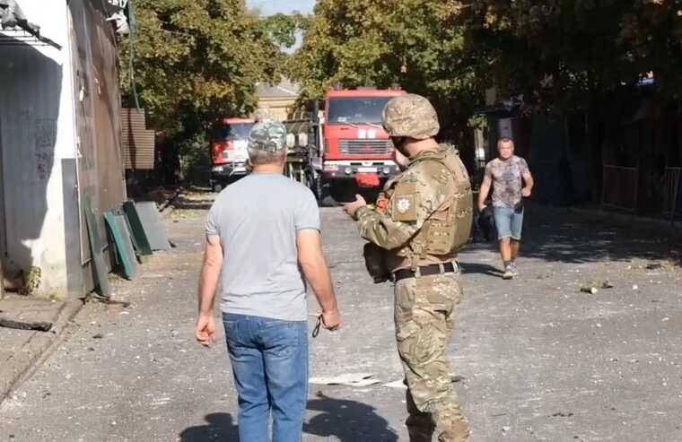 Occupants struck the shopping mall and market in Kostyantynivka