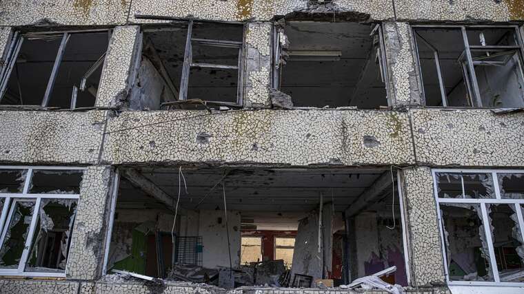 In Kherson, some parts of the city were left without power due to shelling