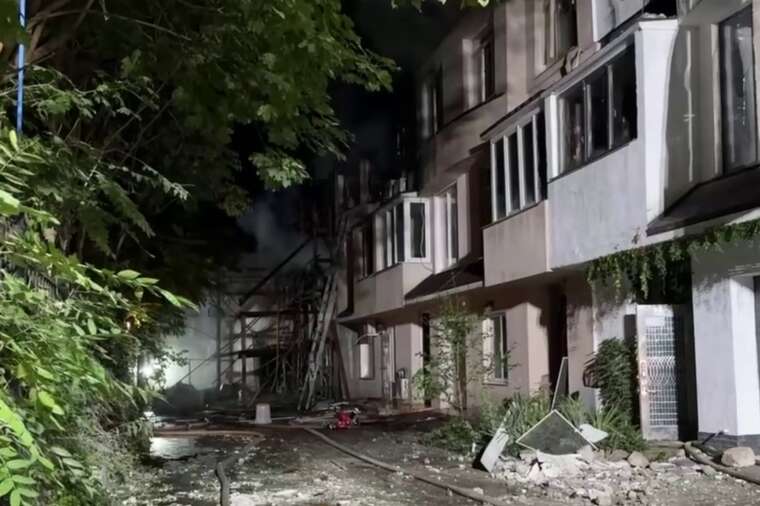 Одеська ОВА публікує відео наслідків атаки на Одесу