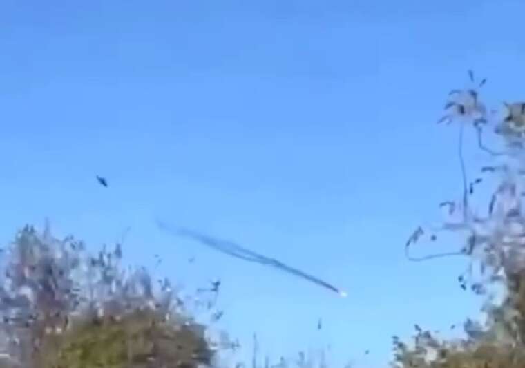 In the network, incredible footage of the "Shahed" being neutralized by an "MI-24" helicopter was shown
