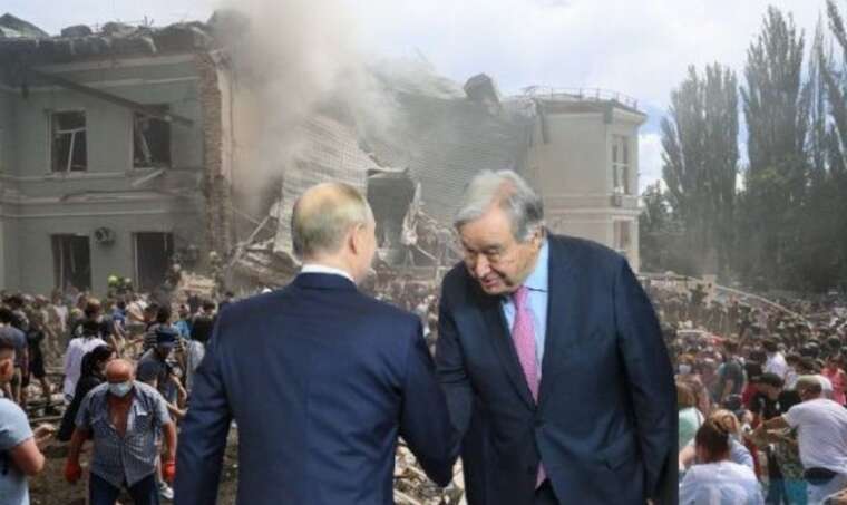 Як генеральний секретар ООН Антоніу Гутерріш надає легітимність фашистському режиму диктатора Путіна