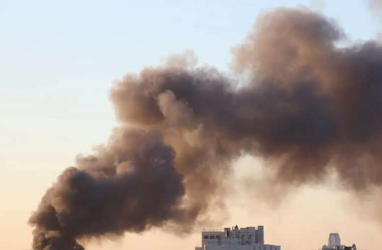 In Kharkiv, repeated explosions were heard