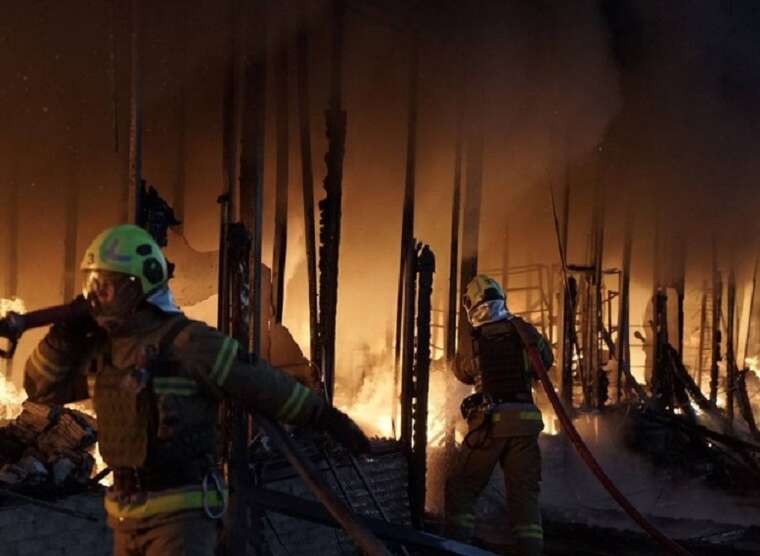 Shahed attack: Consequences of falling debris are being eliminated in the Solomyanskyi district of Kyiv