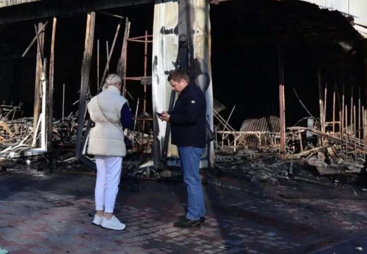 Consequences of the Russian attack on Kyiv: more than ten shops destroyed in the market