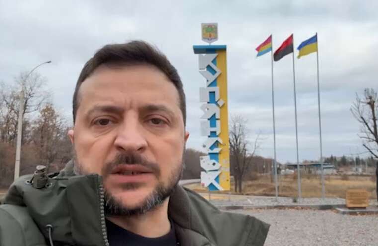 Zelenskyy visited Kupyansk today