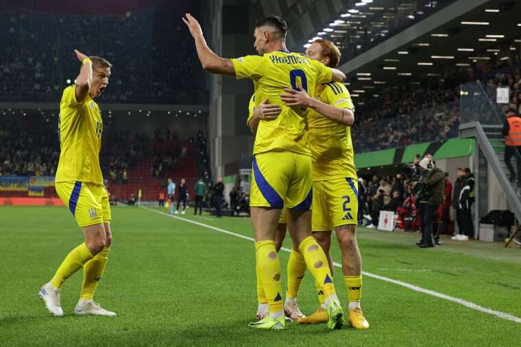 Сборная Украины победила Албанию в Лиге наций