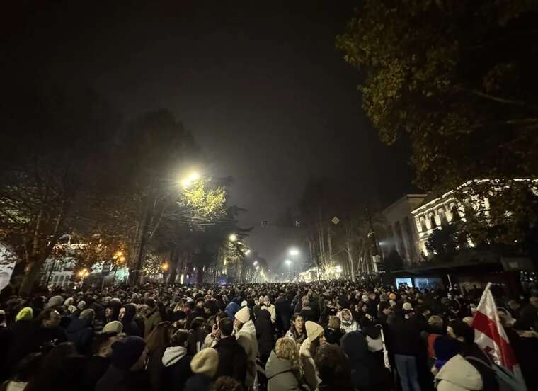 Протести в Грузії: вийшла рекордна кількість людей, посли почали йти у відставку
