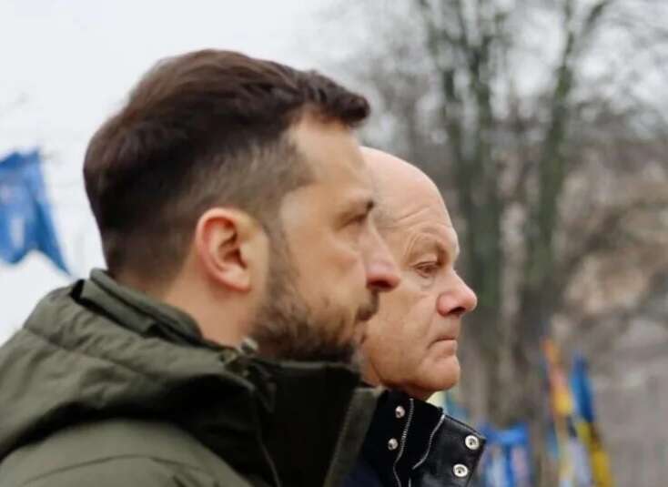 Шольц разом із Зеленським вшанував пам’ять загиблих захисників України