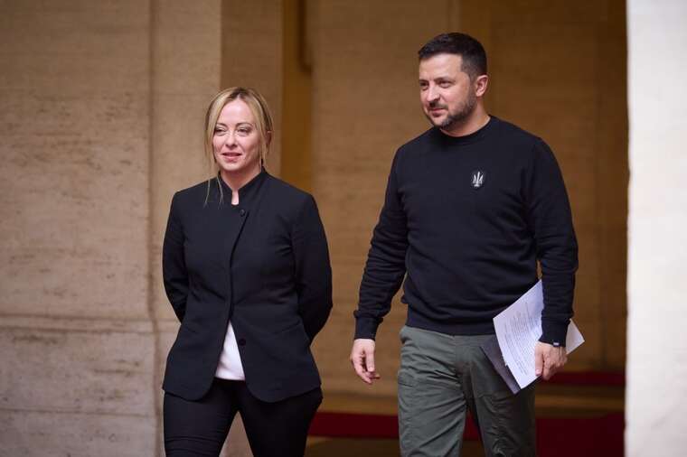 Зеленский пообщался с премьер-министром Италии Мелони