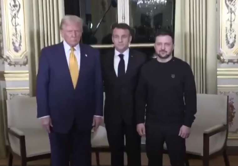 Зеленский прибыл в Елисейский дворец на встречу с Макроном и Трампом