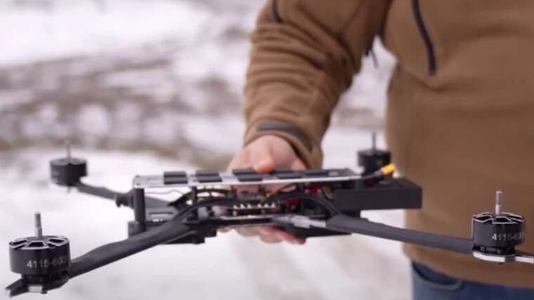 Media showcased a Ukrainian-made fiber-optic UAV