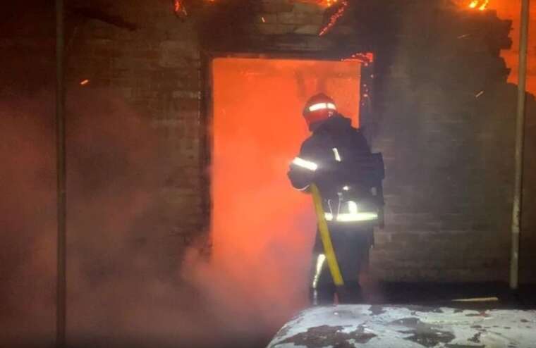 In the Sumy region, several households caught fire as a result of shelling