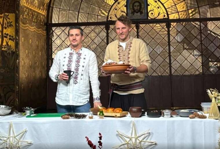 Клопотенко у Трапезному храмі Лаври провів кулінарне шоу