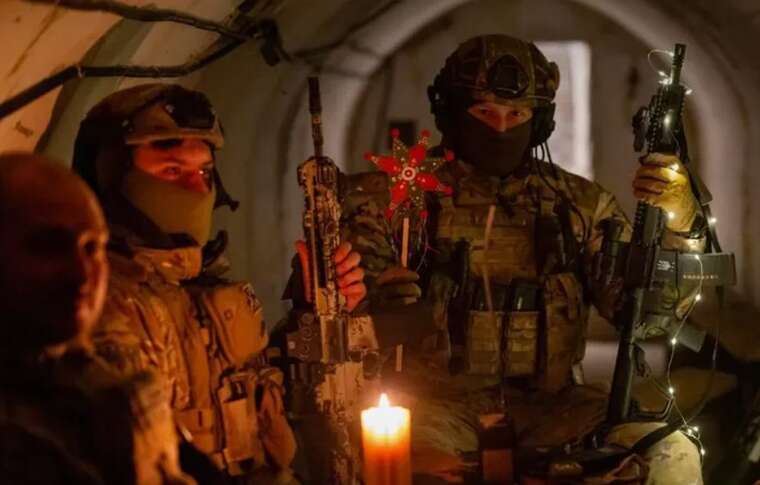 Прикордонники на передовій продемонстрували, як вони святкують Святвечір