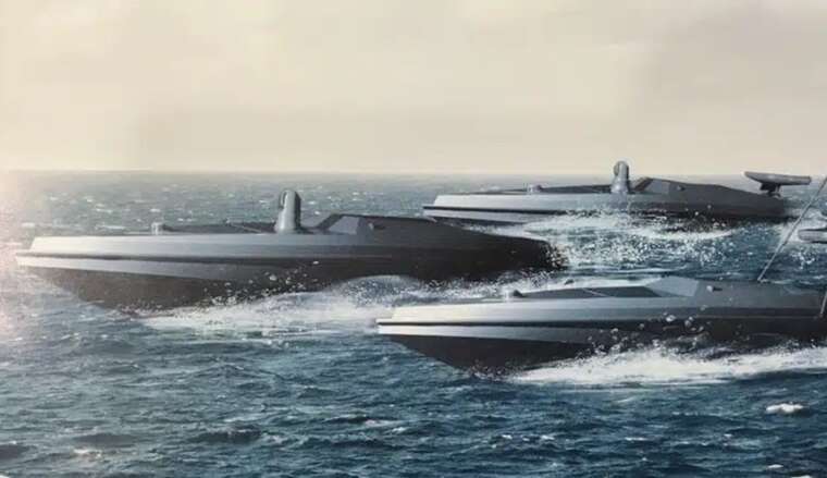 У ГУР показали роботу ударного морського дрона Magura V5