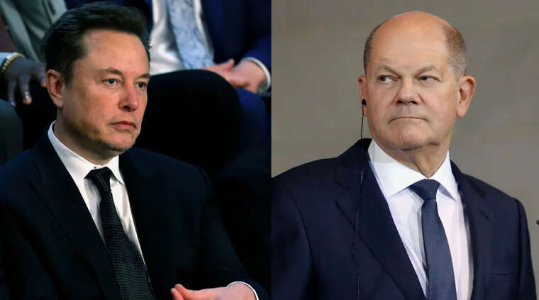 Илон Маск назвал Олафа Шольца "болваном" и "де@ьмом"