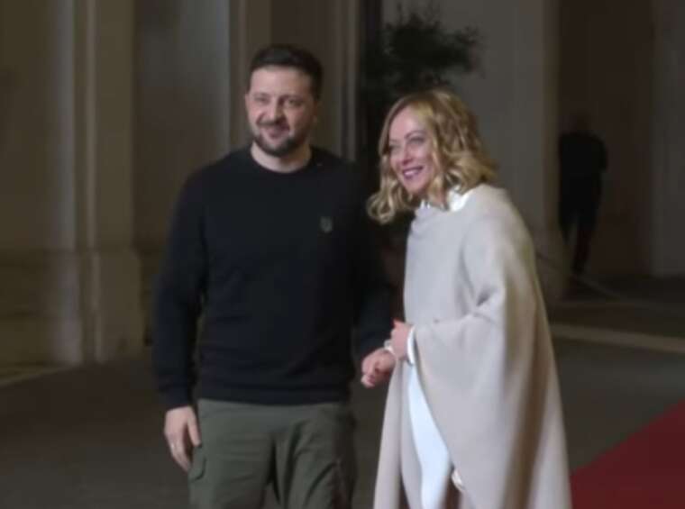 Зеленський прибув до Італії та зустрівся з Мелоні