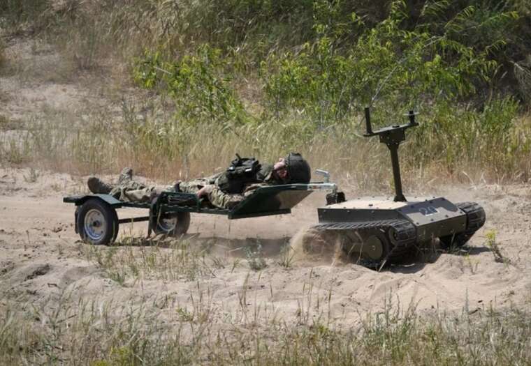 In the 3rd Assault Brigade, the usage of ground robots in battles was talked about