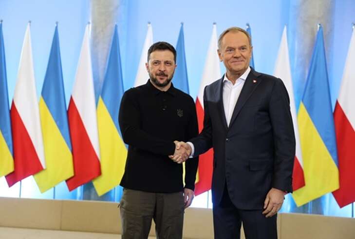 Зеленський  зустрівся з Туском у Варшаві