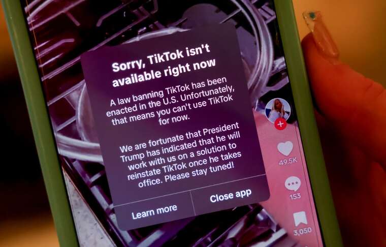 Разом з TikTok у США припинили роботу популярних застосунків та ігор
