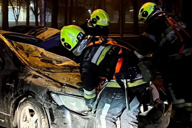 Рятувальники опублікували відео наслідків атаки ворожого БпЛА у Вишневому Київської області