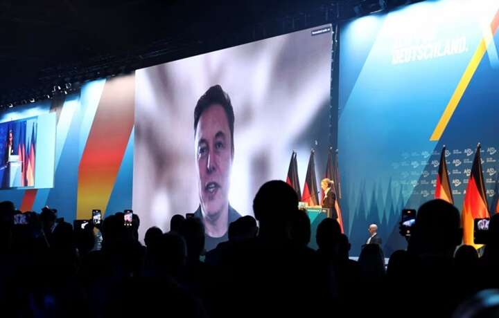 Маск виступив на передвиборчому заході "Альтернативи для Німеччини"