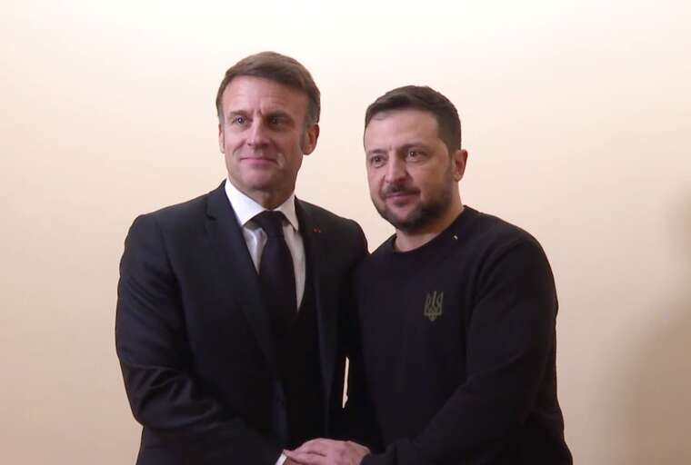 Зеленський провів зустріч у Польщі з президентом Франції Макроном