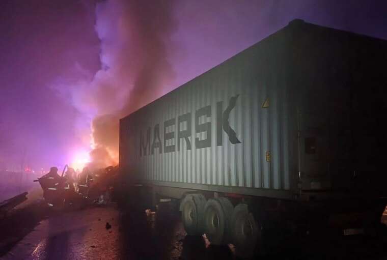 Смертельное ДТП возле Тульчина: после столкновения грузовик и легковушка загорелись