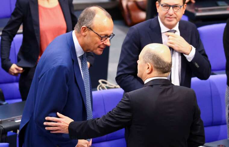 На перших дебатах Шольц і Мерц обговорили економіку, переселенців і допомогу Україні