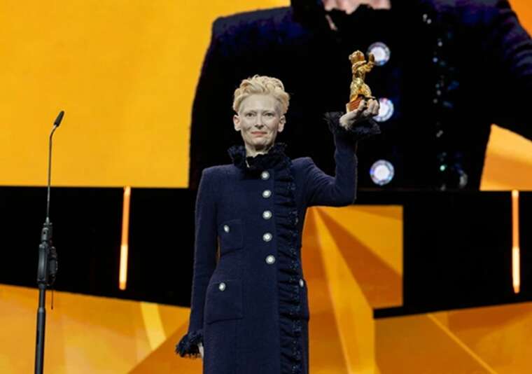 Тільда Свінтон на "Берлінале" засудила політику Трампа: "Приятелюють із військовими злочинцями"